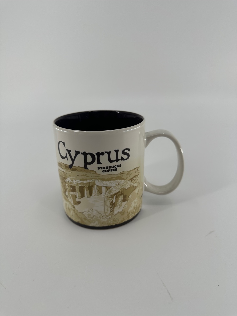 Starbucks Cyprus Beige & Black Collector Mug